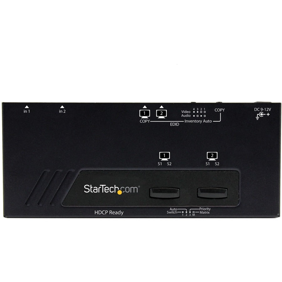 Commutateur matriciel HDMI 2x2 StarTech.com avec commutation automatique et prioritaire - 1080p