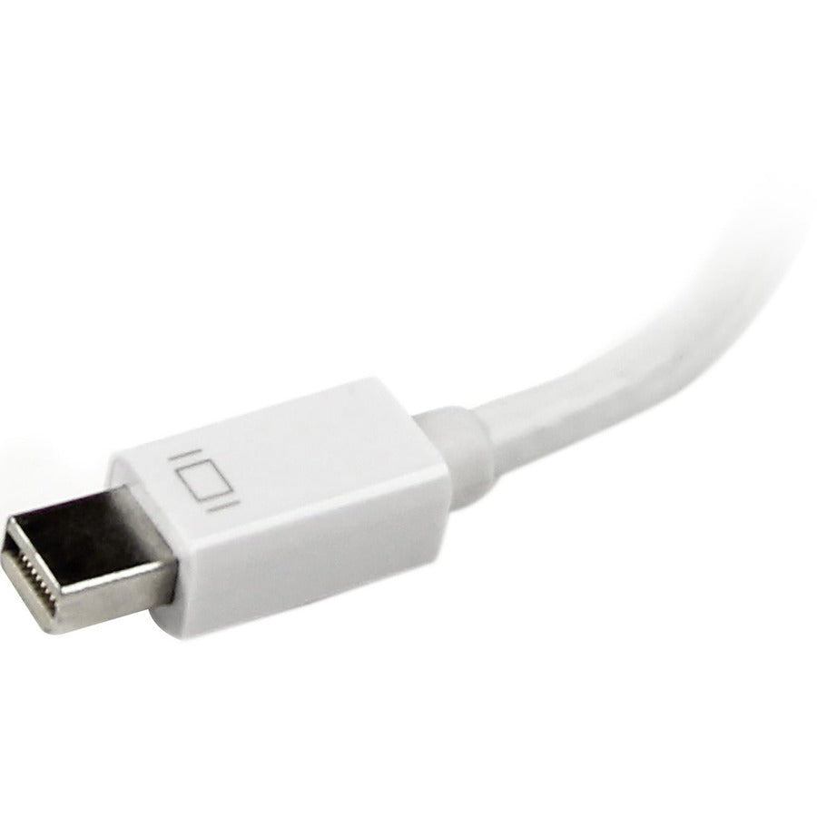 Adaptateur audio/vidéo de voyage StarTech.com : convertisseur 3-en-1 Mini DisplayPort vers VGA, DVI ou HDMI - Blanc