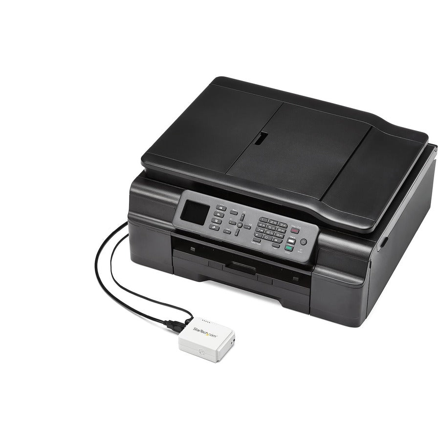 Serveur d'impression réseau sans fil N USB 1 port StarTech.com avec port Ethernet 10/100 Mbit/s - 802.11 b/g/n