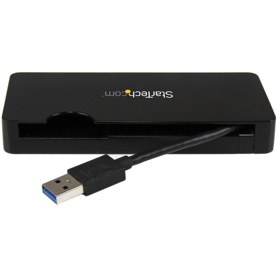 StarTech.com Portable Laptop Docking Station - HDMI or VGA and Gigabit Ethernet - USB 3.0 Universal Dock for Mac / Windows (USB3SMDOCKHV)StarTech.com Travel Docking Station for Laptops - HDMI or VGA - USB 3.0 - Portable Universal Laptop Mini Dock
