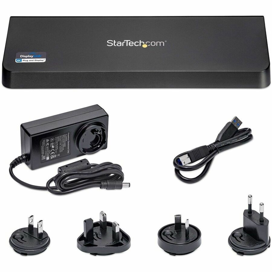 StarTech.com USB 3.0 Docking Station Dual Monitor with HDMI & 4K DisplayPort - 4x USB-A, Ethernet - USB Type A Universal Laptop Dock