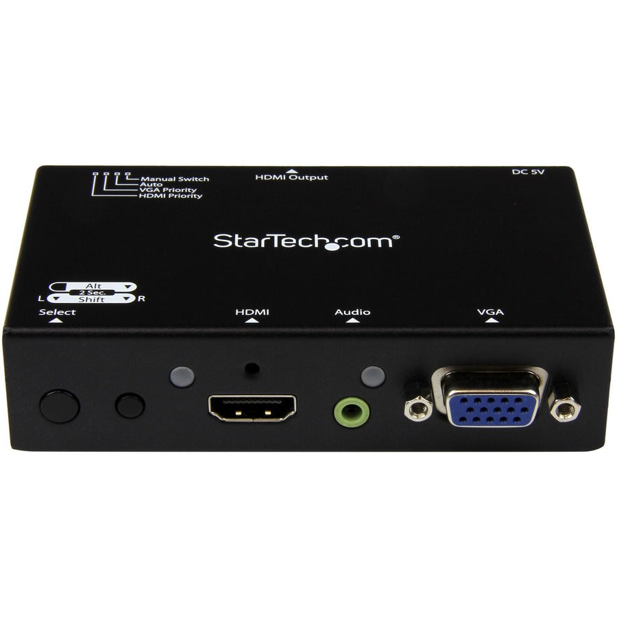 StarTech.com Convertisseur HDMI + VGA vers HDMI 2x1 avec commutation automatique et prioritaire - 1080p