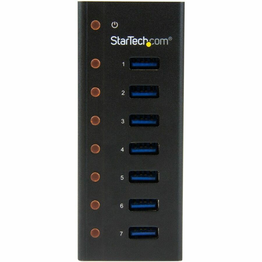 Hub USB 3.0 7 ports StarTech.com - 5 Gbit/s - Boîtier métallique pour bureau ou montage mural