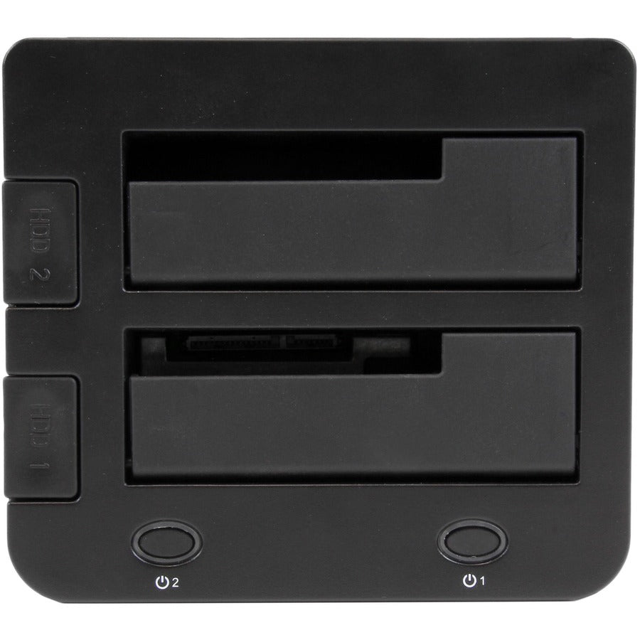 Station d'accueil StarTech.com double baie USB 3.0 vers SATA et IDE pour disque dur, SATA III et IDE 2,5/3,5 pouces (40 broches), station d'accueil SSD/HDD, chargement par le haut
