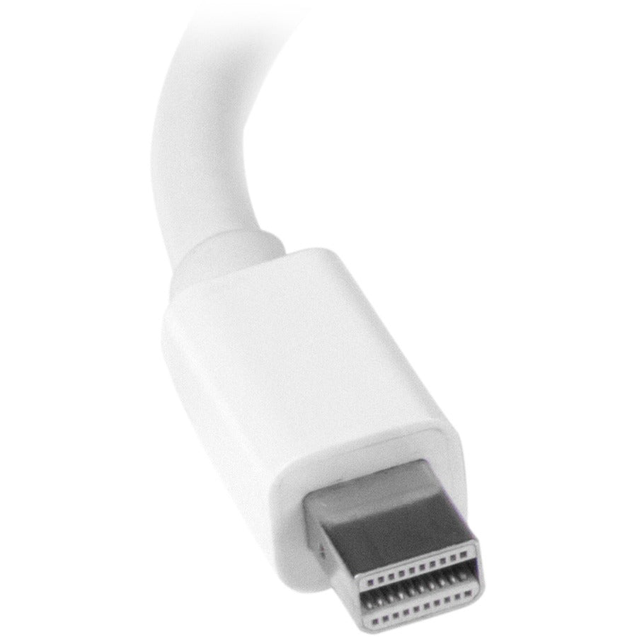 Adaptateur audio/vidéo de voyage StarTech.com - Convertisseur Mini DisplayPort vers HDMI ou VGA 2 en 1 - Blanc