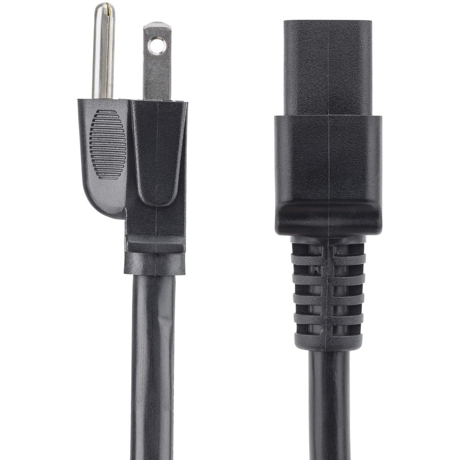 StarTech.com 3ft (1m) Heavy Duty Power Cord, NEMA 5-15P to C19, 15A 125V, 14AWG, Computer Power Cord, Heavy Gauge Power Cable