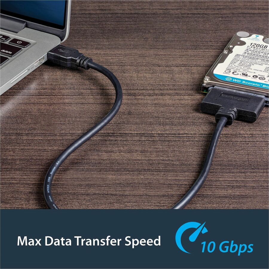 Câble adaptateur USB 3.1 (10 Gbit/s) StarTech.com pour disques SSD/HDD SATA 2,5 pouces