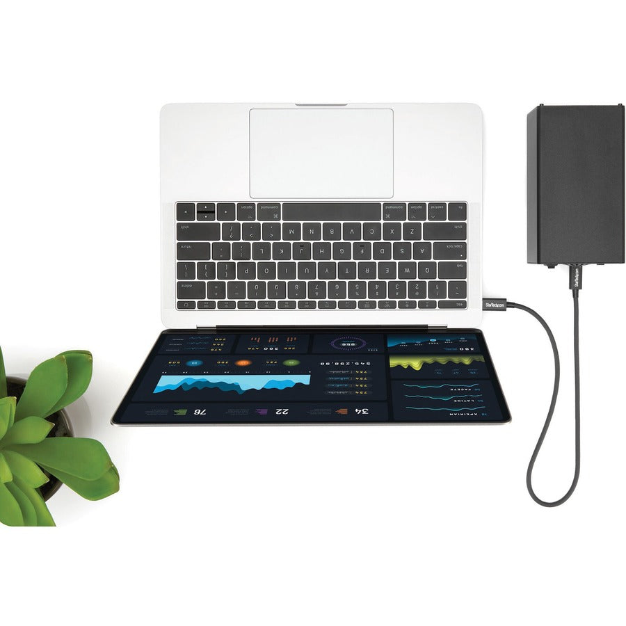StarTech.com 50cm (1.6ft) Thunderbolt 3 Cable, 40Gbps, 100W PD, 4K/5K Video, Thunderbolt-Certified, Compatible w/ TB4/USB 3.2/DisplayPort