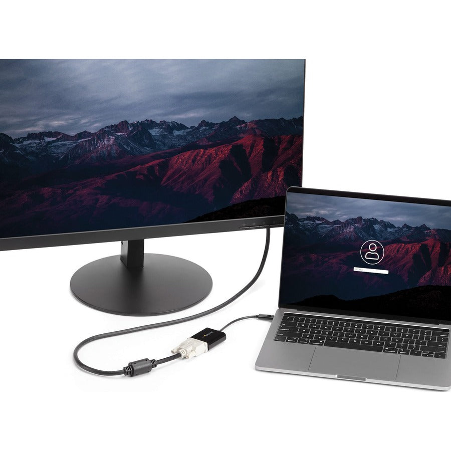 Adaptateur USB-C vers DVI StarTech.com - Compatible Thunderbolt 3 - 1920 x 1200 - Adaptateur USB-C vers DVI pour appareils USB-C tels que votre iPad Pro 2018 - Convertisseur DVI-I