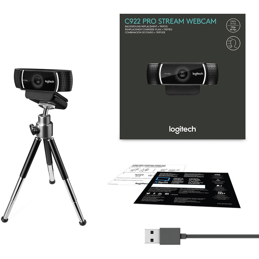 Logitech C922 Webcam - 2 Megapixel - 60 fps - USB 2.0