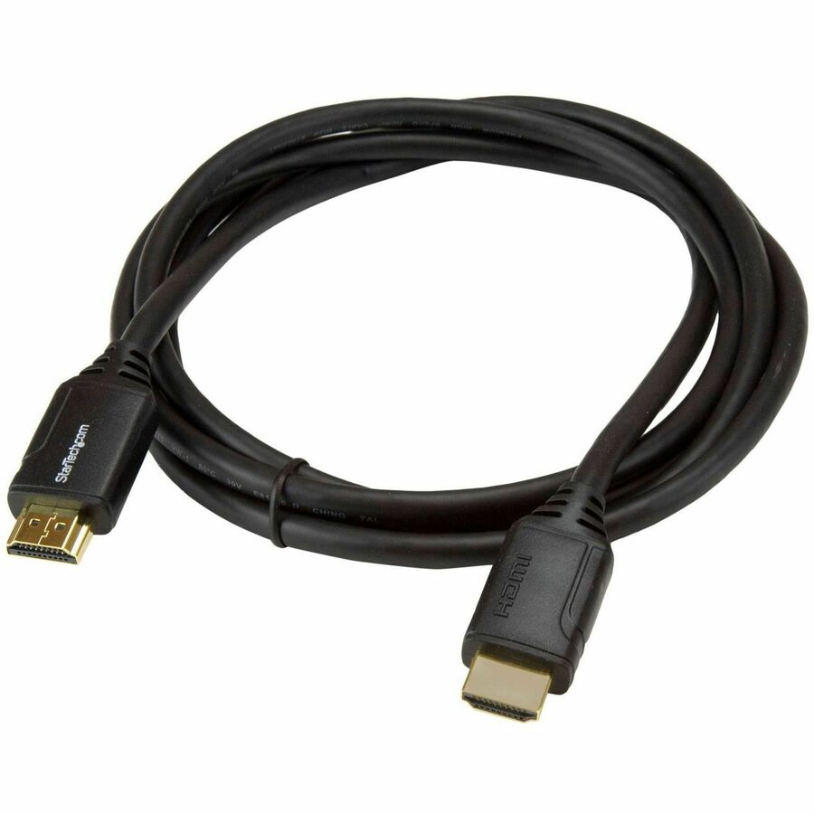 StarTech.com 6ft (2m) Premium Certified HDMI 2.0 Cable with Ethernet, High Speed Ultra HD 4K 60Hz HDMI Cable HDR10, UHD HDMI Monitor Cord