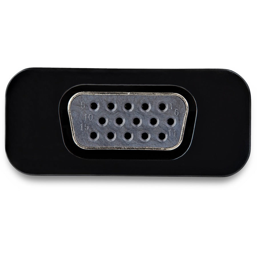 Adaptateur USB-C vers VGA StarTech.com avec alimentation 60 W - Convertisseur vidéo USB-C vers VGA 1080p avec charge - Noir