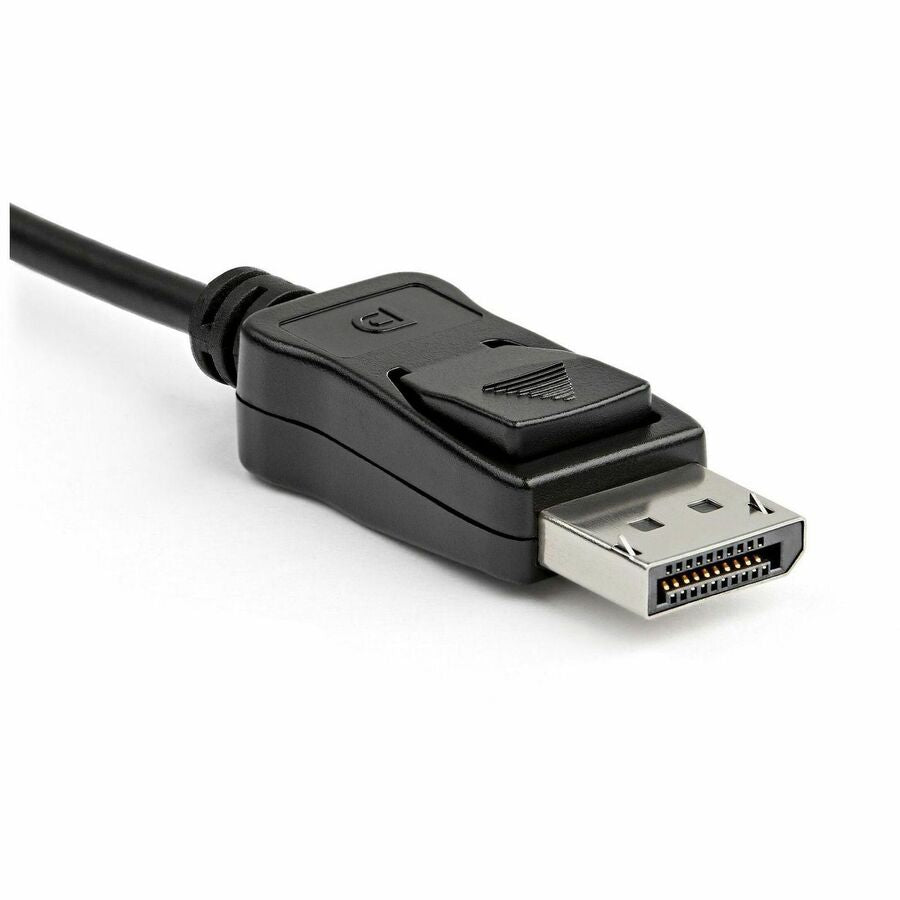 Adaptateur StarTech.com DisplayPort vers HDMI, convertisseur vidéo actif 4K 60 Hz DP 1.4 vers HDMI 2.0 pour moniteur/écran, connecteur DP verrouillable