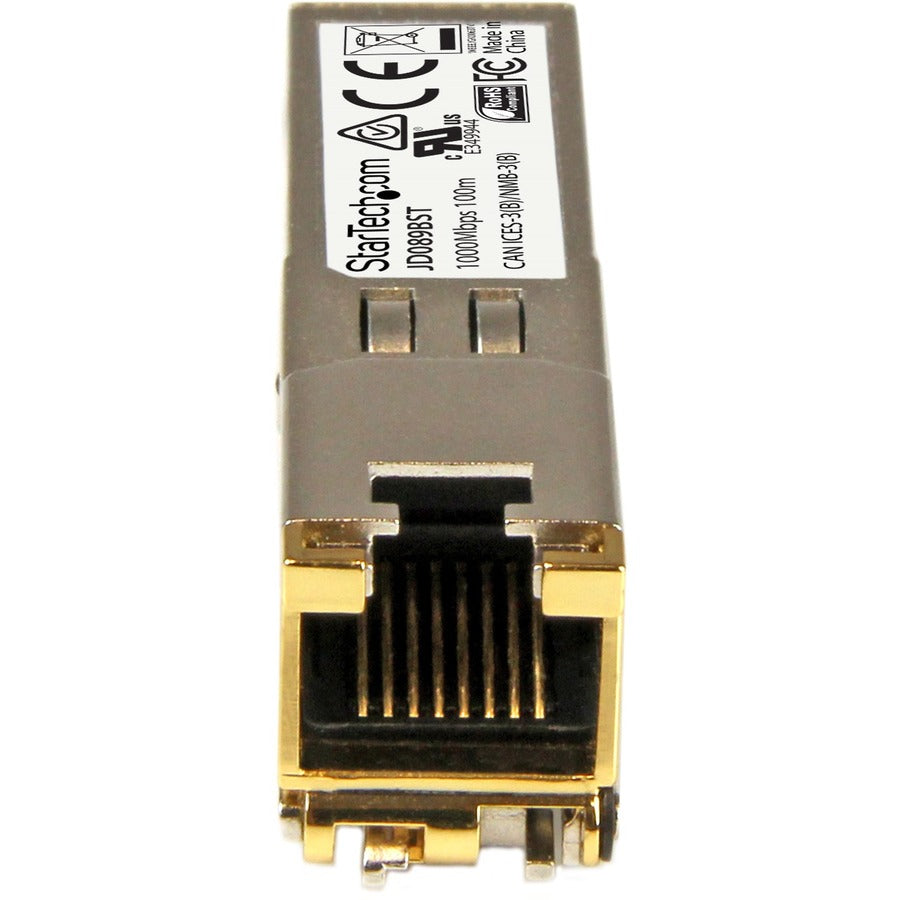 StarTech.com HPE JD089B Compatible SFP Module - 1000BASE-T - 1GE Gigabit Ethernet SFP SFP to RJ45 Cat6/Cat5e - 100m