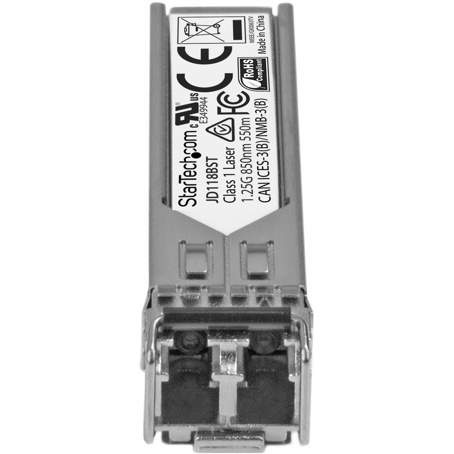 Module SFP StarTech.com compatible HPE JD118B - 1000BASE-SX - Émetteur-récepteur fibre optique Gigabit Ethernet SFP 1GbE multimode (MMF) 1GE 550 m
