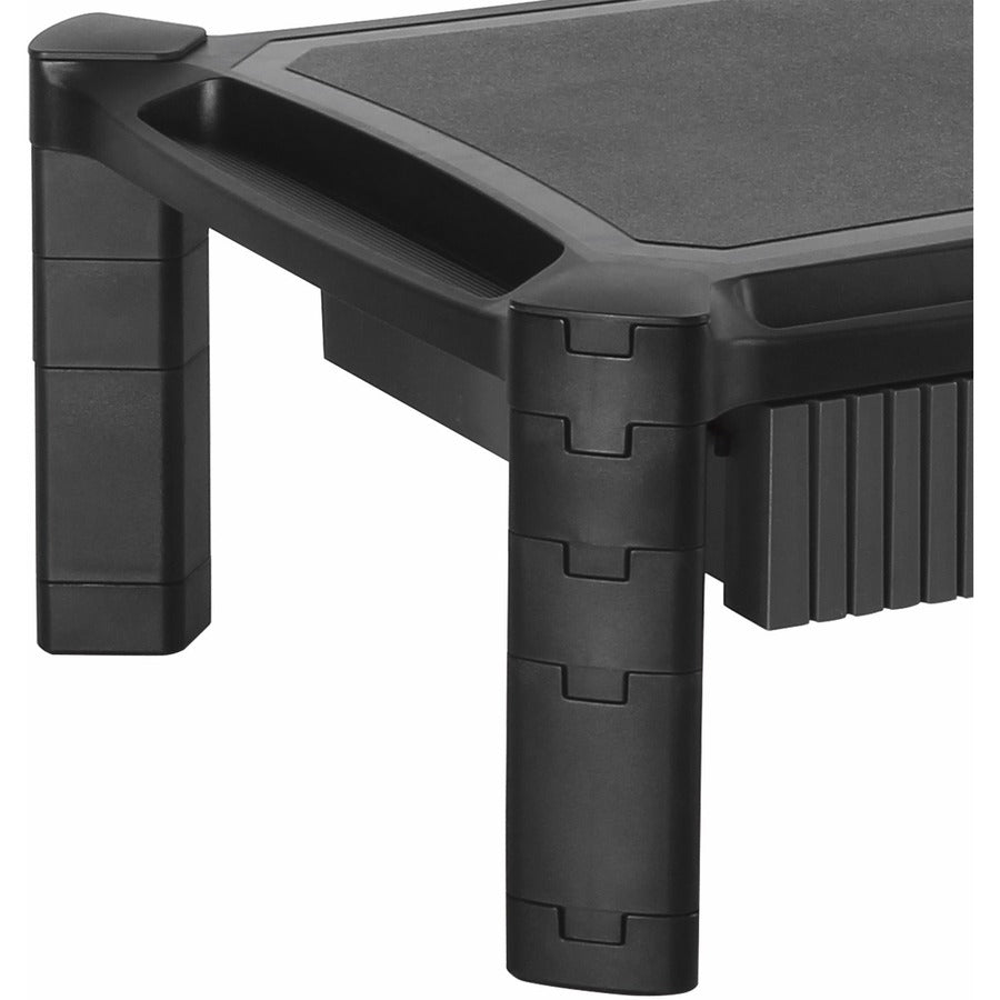 StarTech.com Adjustable Monitor Riser, Drawer, Monitors up to 32" (22lb/10kg), Adjustable Height, Monitor Stand, Computer Monitor Riser