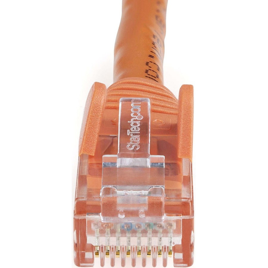 StarTech.com 14ft CAT6 Ethernet Cable - Orange Snagless Gigabit - 100W PoE UTP 650MHz Category 6 Patch Cord UL Certified Wiring/TIA