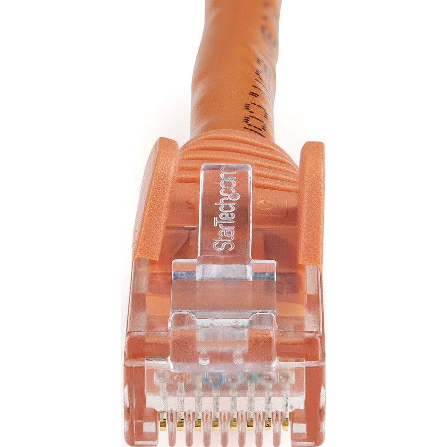 Câble Ethernet CAT6 StarTech.com de 1,5 m (1,5 m) - Orange - Gigabit sans accroc - 100 W PoE UTP 650 MHz - Cordon de raccordement catégorie 6 - Câblage certifié UL/TIA
