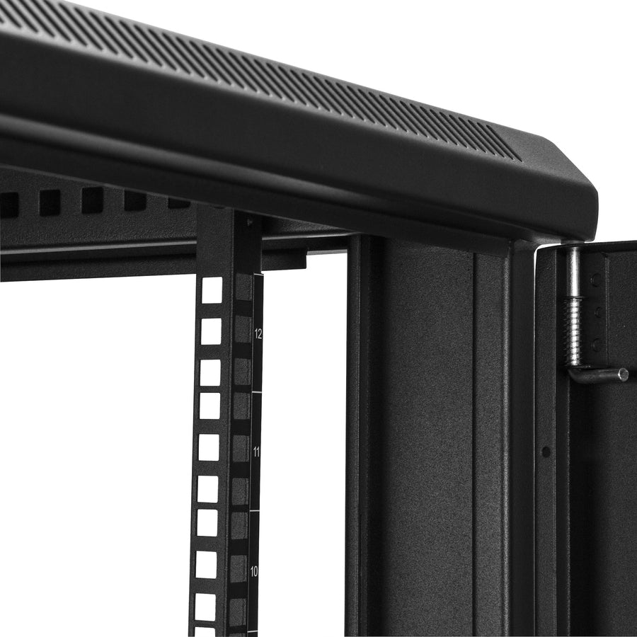 StarTech.com 4-Post 12U Server Rack Cabinet, 19" Data Rack Cabinet for Computer / IT Equipment, Home Network Rack, Half Height Server Rack