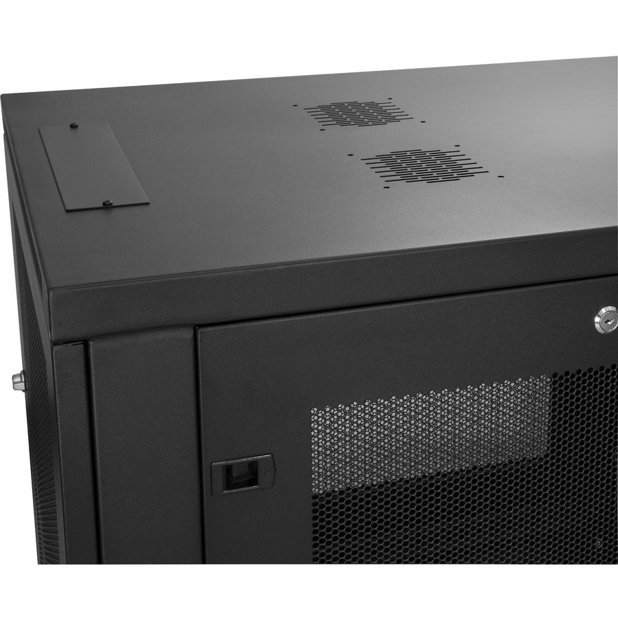 StarTech.com 4-Post 12U Server Rack Cabinet, 19" Data Rack Cabinet for Computer / IT Equipment, Home Network Rack, Half Height Server Rack