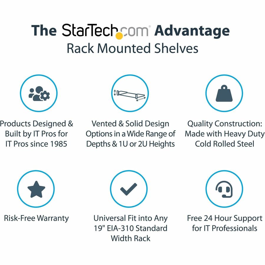 Baie serveur ventilée 1U StarTech.com