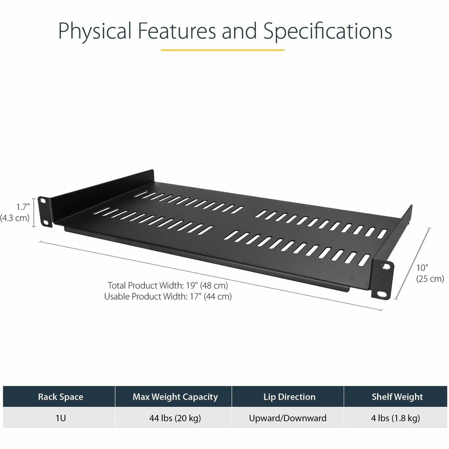 Baie serveur ventilée 1U StarTech.com