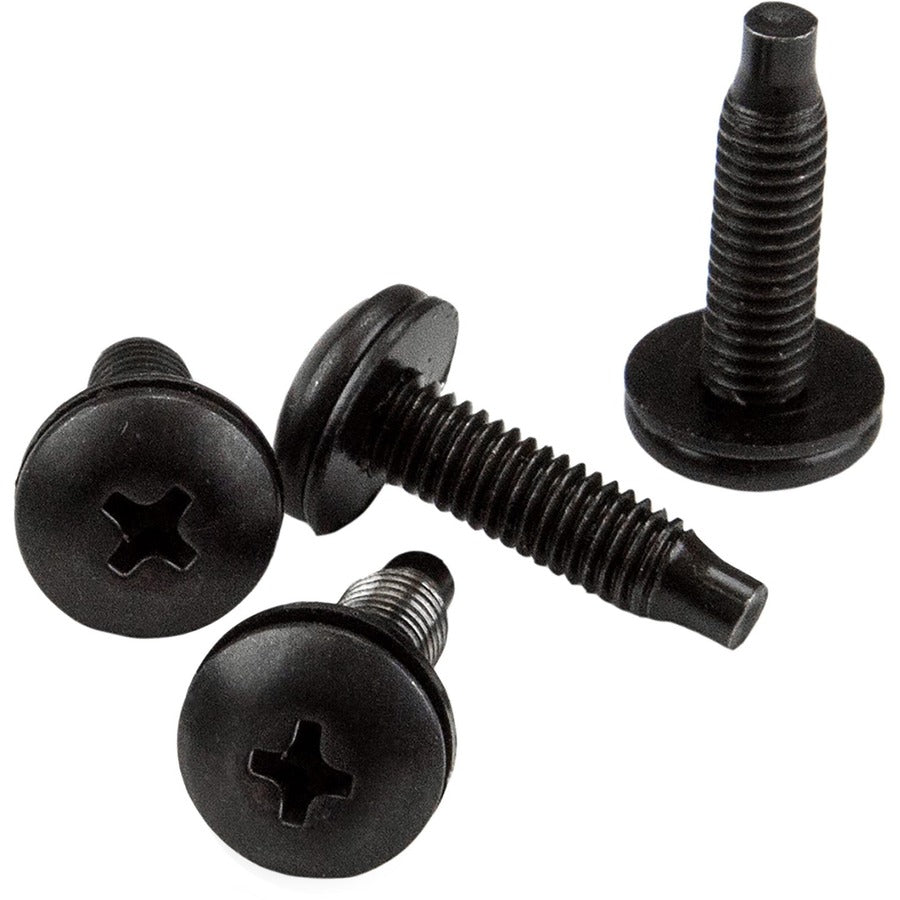 Vis et écrous à clipser pour rack de serveur StarTech.com - 10-32 - Vis de montage en rack et écrous à cage coulissants - Lot de 50