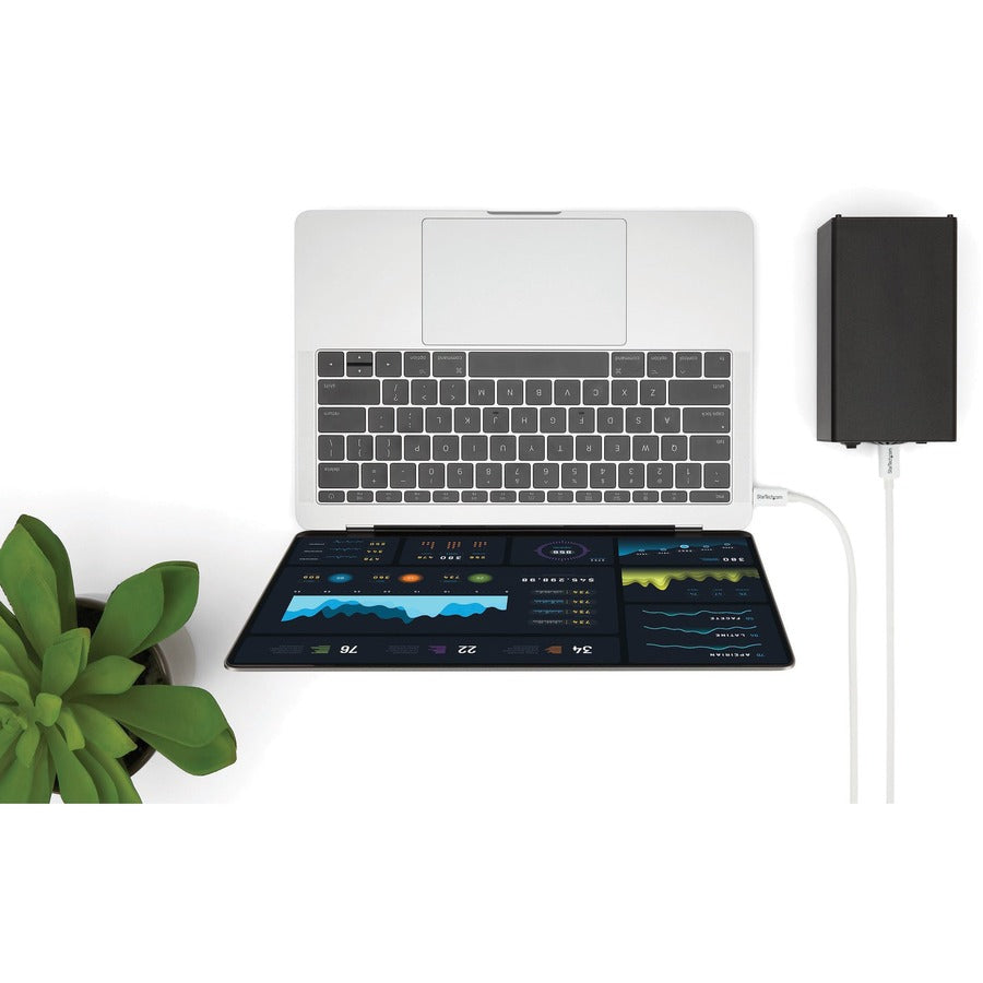 StarTech.com 3.3ft (1m) Thunderbolt 3 Cable, 20Gbps, 100W PD, 4K Video, Thunderbolt-Certified, Compatible w/ TB4/USB 3.2/DisplayPort