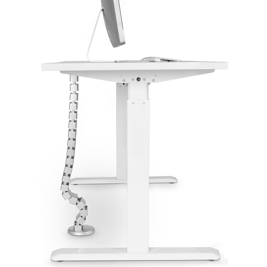 Support de gestion de câbles StarTech.com - Organiseur de câbles réglable et flexible - Avec quatre canaux de câbles et une plaque de base lestée