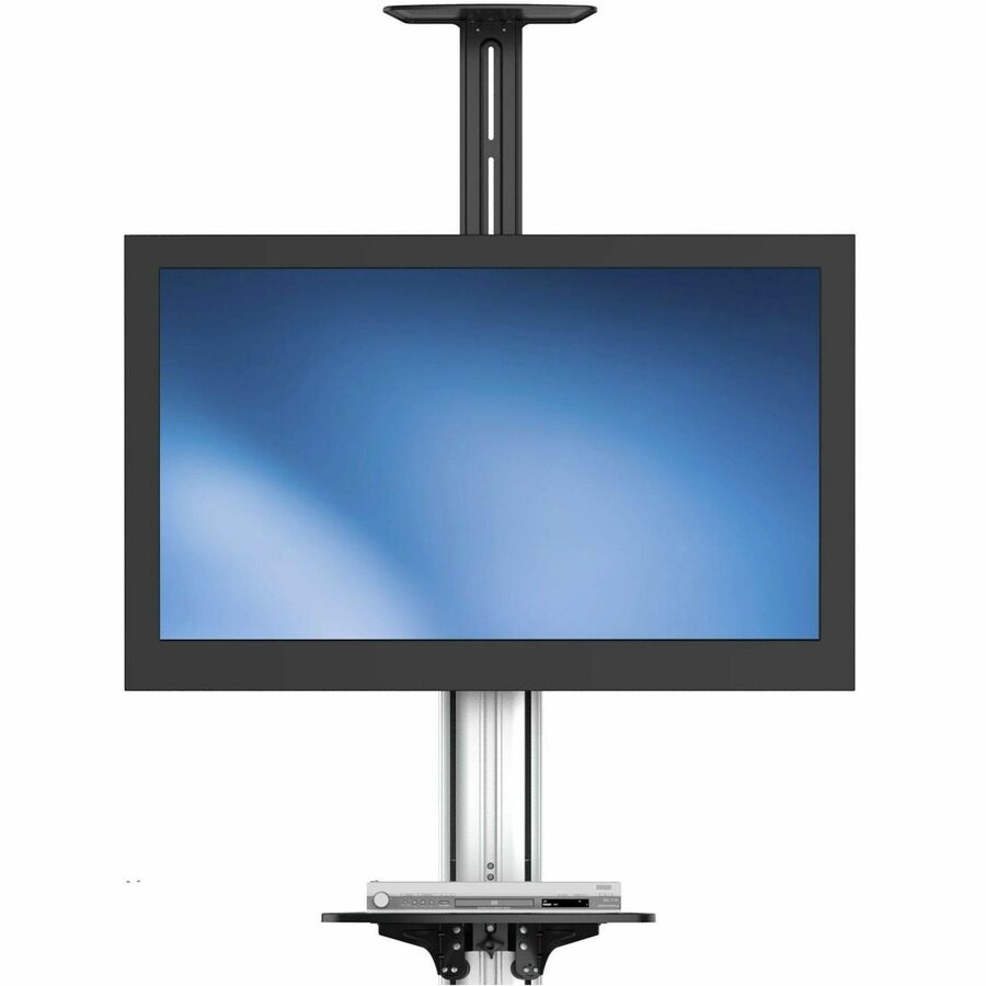 StarTech.com TV Cart - For 32" to 75" Displays - AV Cart - Height Adjustable - Lockable Wheels - Flat Screen TV Cart - Media Cart on Wheels
