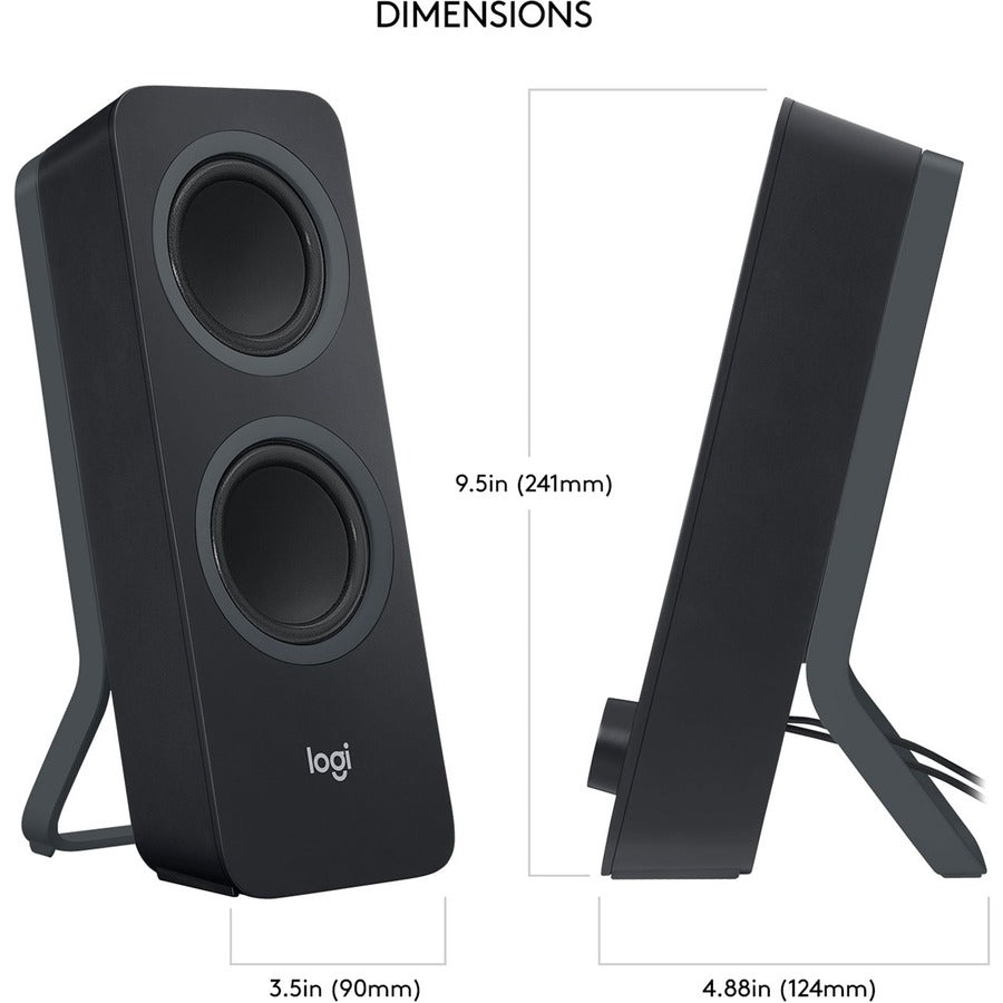 Système d'enceintes Bluetooth Logitech Z207 - 5 W RMS - Noir
