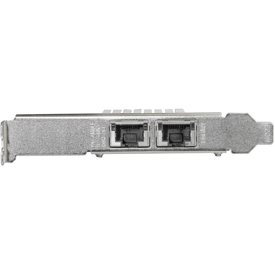 StarTech.com Carte réseau PCIe 10G double port - Intel-X550AT 10GBASE-T PCI Express 10GbE Multi Gigabit Ethernet 5 vitesses NIC 2 ports