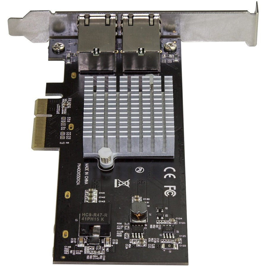 StarTech.com Carte réseau PCIe 10G double port - Intel-X550AT 10GBASE-T PCI Express 10GbE Multi Gigabit Ethernet 5 vitesses NIC 2 ports