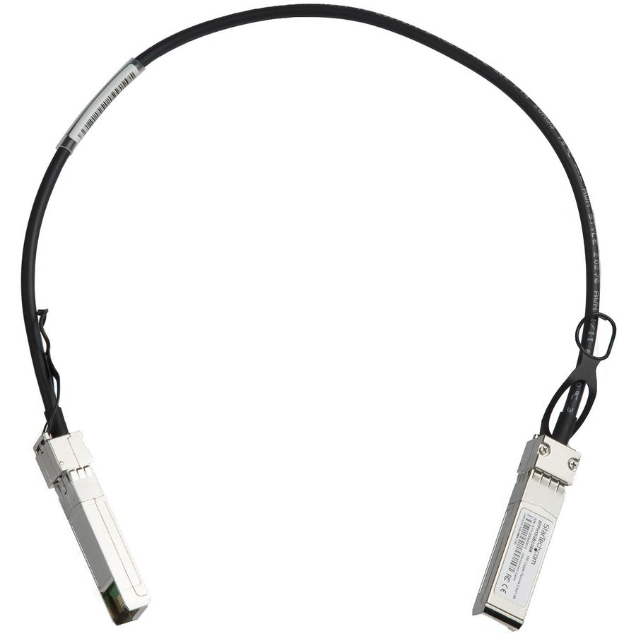 Câble à connexion directe StarTech.com 10G SFP+ vers SFP+ de 0,5 m pour Cisco SFP-H10GB-CU0-5M 10GbE SFP+ DAC cuivre 10 Gbit/s Twinax passif