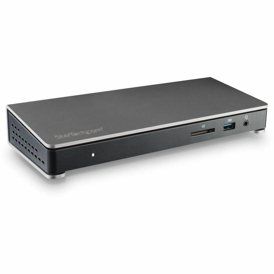 StarTech.com Thunderbolt 3 Dock - Dual Monitor 4K 60Hz TB3 Docking Station with DisplayPort - 85W Power Delivery, 6-Port USB 3.0, SD, GbE