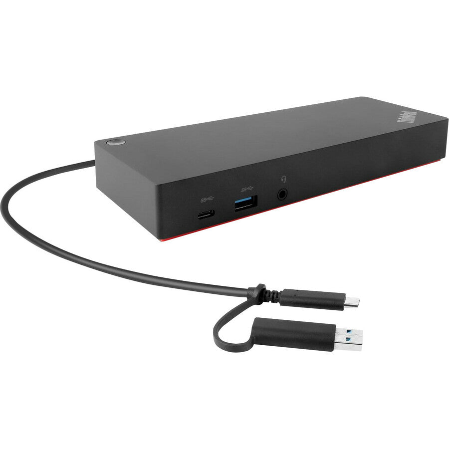 ThinkPad Hybrid USB-C with USB-A Dock - Black - USB; Gigabit Ethernet; Display P