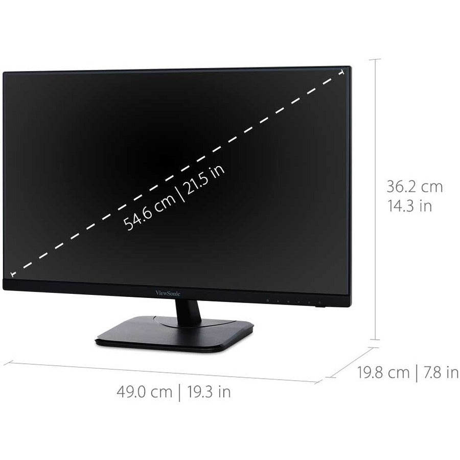 ViewSonic Value VA2256-mhd 22" Class Full HD LED Monitor - 16:9 - Black
