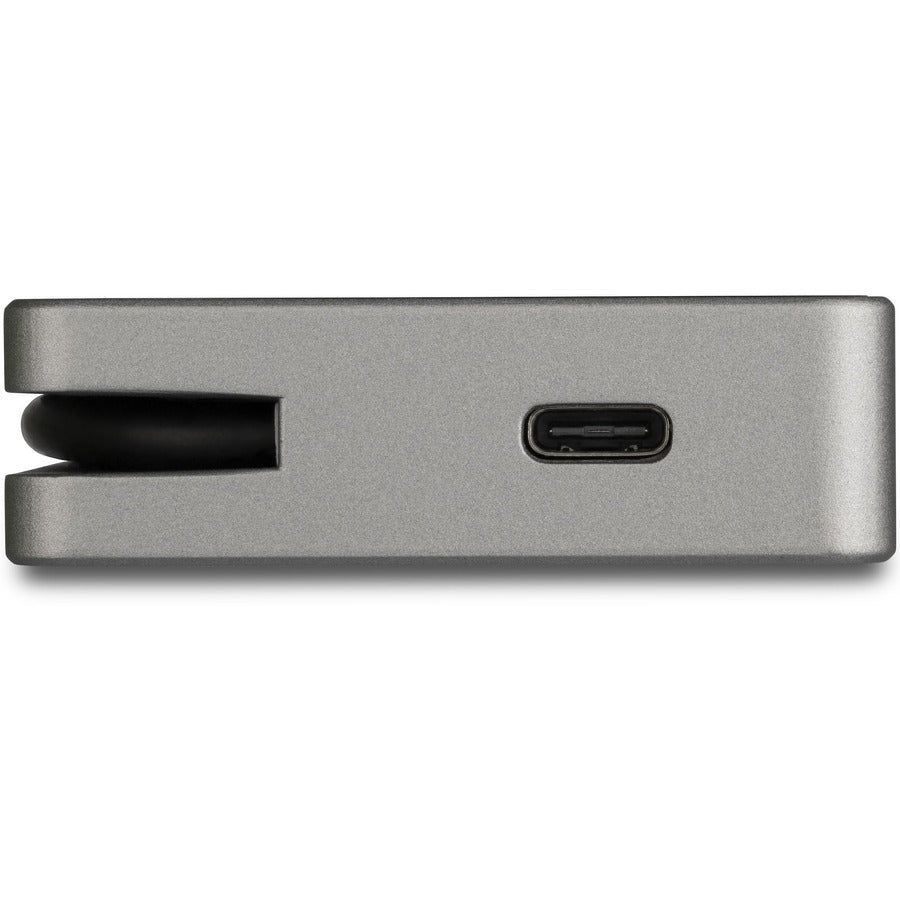 StarTech.com USB C Multiport Video Adapter 4-in-1 - 95W Power Delivery - Space Gray - Aluminum - 4K60Hz - Wrap-Around Cable - USB C Adapter (CDPVDHMDPDP)