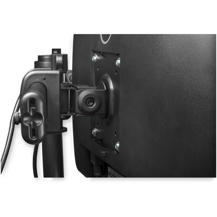 Bras de bureau pour deux écrans StarTech.com, pour écrans jusqu'à 27 pouces (8 kg), design discret, fixation par pince/œillet, fixation pour deux écrans