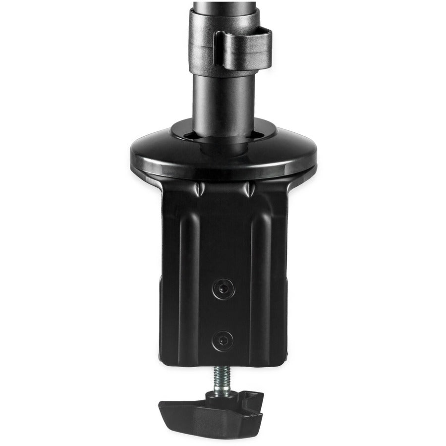 Bras de bureau pour deux écrans StarTech.com, pour écrans jusqu'à 27 pouces (8 kg), design discret, fixation par pince/œillet, fixation pour deux écrans