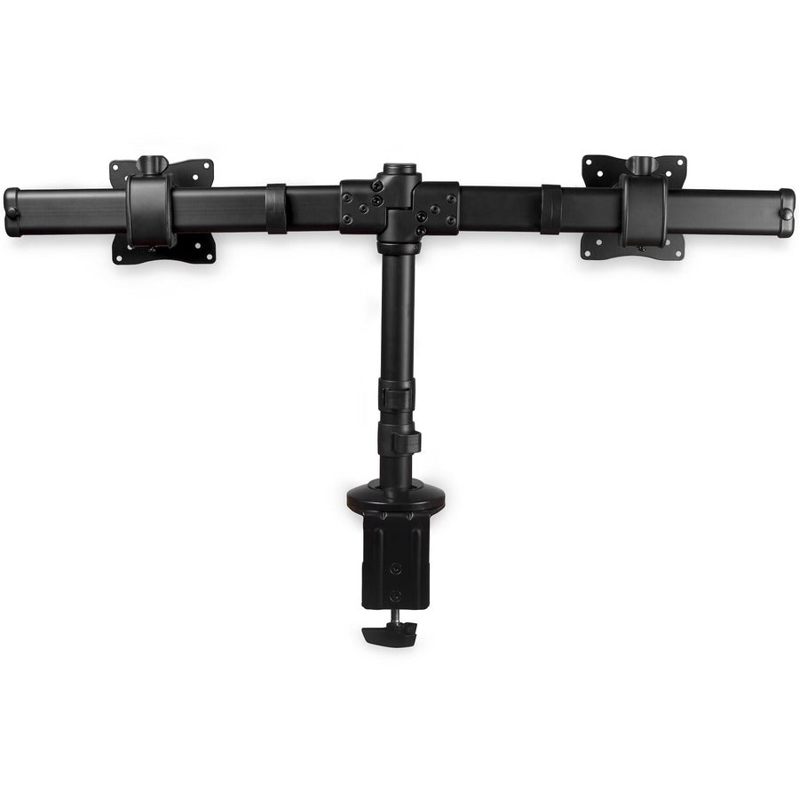 Bras de bureau pour deux écrans StarTech.com, pour écrans jusqu'à 27 pouces (8 kg), design discret, fixation par pince/œillet, fixation pour deux écrans