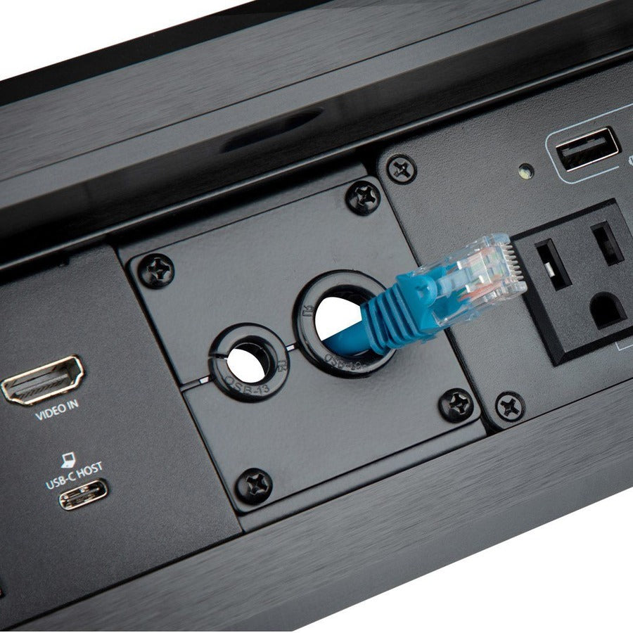 StarTech.com Cable management module for the conference table connectivity box - Keeps cables easily accessible / free from tangles / out of sight - Install as an accessory in a StarTech.com single-module (BEZ4MOD) or dual-module (BOX4MODULE) connectivity