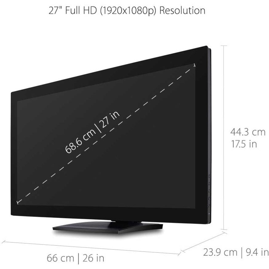 Écran tactile LCD ViewSonic TD2760 27 pouces - 16:9 - 6 ms