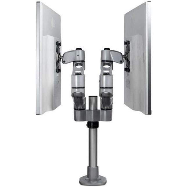 StarTech.com Bras de fixation pour écran double, support de bureau articulé VESA haut de gamme jusqu'à 27 pouces (8 kg), hauteur réglable
