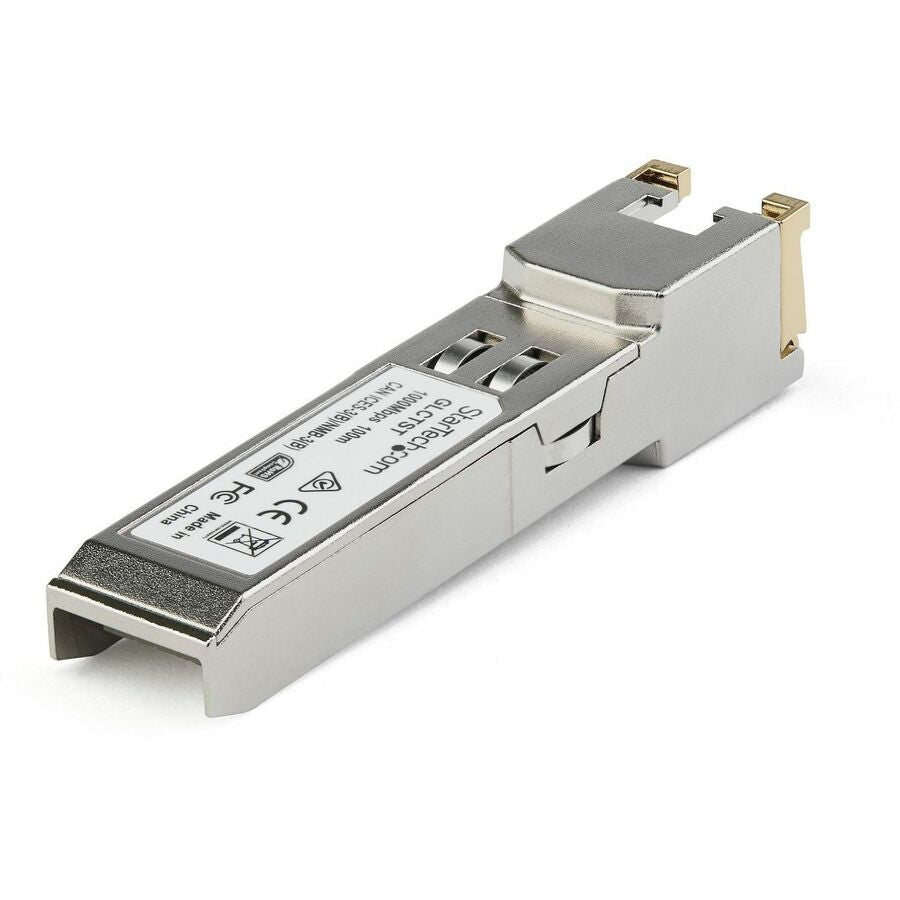 Module SFP StarTech.com compatible Juniper CTP-SFP-1GE-T - 1000BASE-T - Transceiver SFP Gigabit Ethernet 1GE vers RJ45 Cat6/Cat5e - 100 m