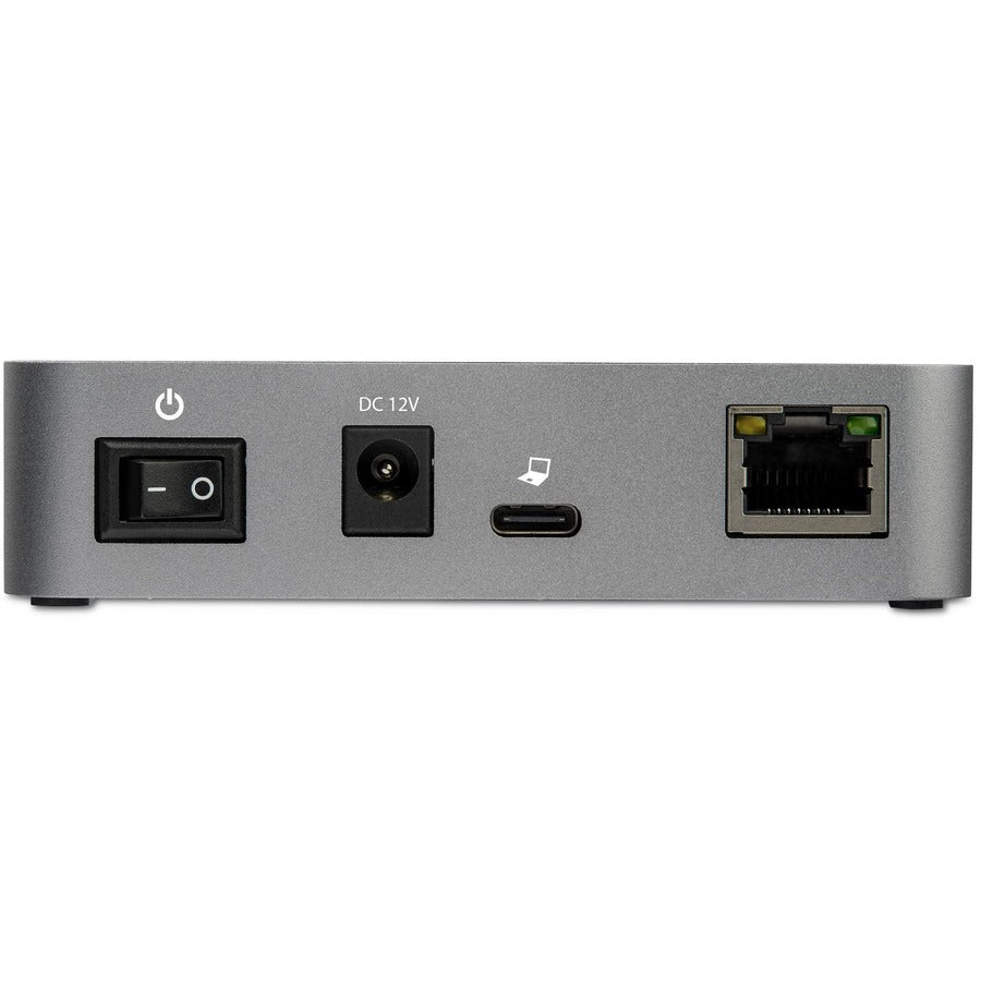 StarTech.com 3 Port USB C 3.1 Gen 2 Hub with Ethernet Adapter - 10Gbps USB Type C to 2x USB-A 1x USB-C - Powered Hub w/ Fast Charging