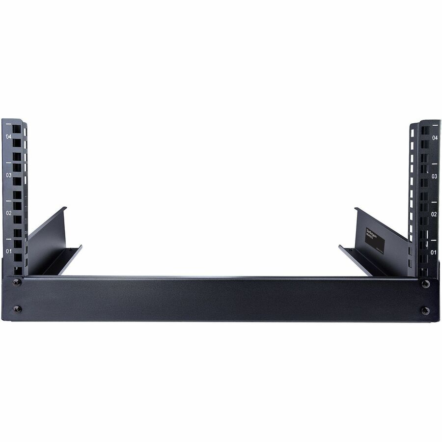 StarTech.com Rack serveur de bureau 4U à 2 montants, rack réseau à cadre ouvert 48 cm, petit rack pour la maison/le bureau, pour équipements audiovisuels, de studio, de données et informatiques