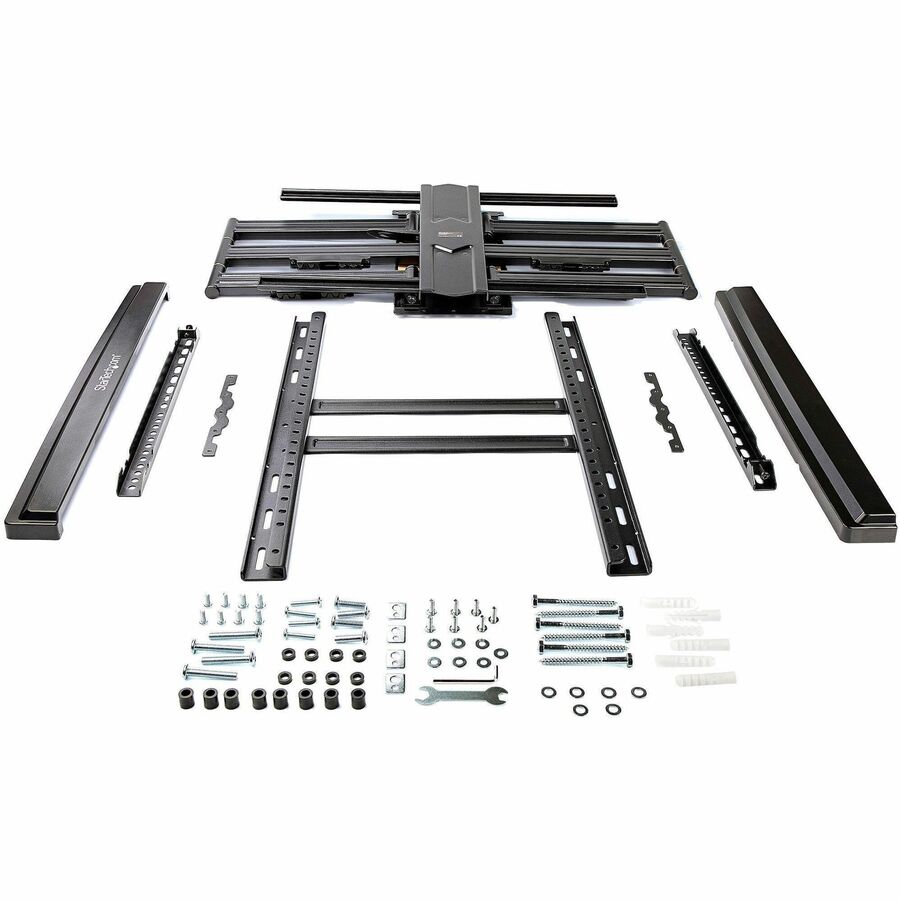StarTech.com TV Wall Mount supports up to 100" VESA Displays - Low Profile Full Motion Large TV Wall Mount - Heavy Duty Adjustable Bracket