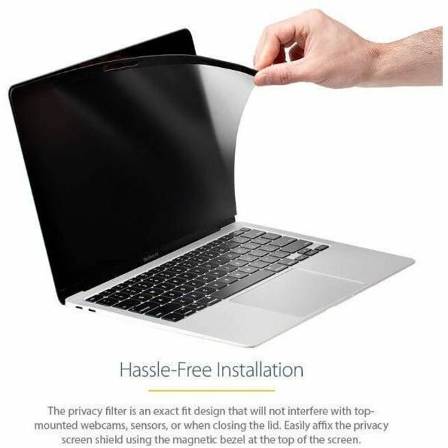 StarTech.com Écran de confidentialité pour MacBook Pro et Air 13 pouces - Filtre de sécurité magnétique amovible - Réduction de la lumière bleue - Mat/Brillant
