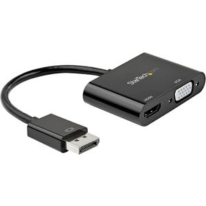 Adaptateur StarTech.com DisplayPort vers HDMI VGA - Convertisseur DP 1.2 HBR2 vers HDMI 2.0 4K 60 Hz ou VGA - Adaptateur d'affichage vidéo numérique